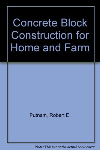 Beispielbild fr Concrete Block Construction. 3rd Edition. zum Verkauf von Rob the Book Man