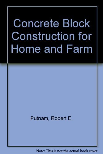 9780826905079: Concrete Block Construction for Home and Farm