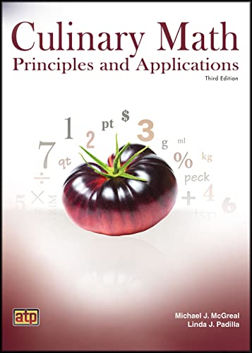 Stock image for Culinary Math Principles and Applications for sale by TextbookRush