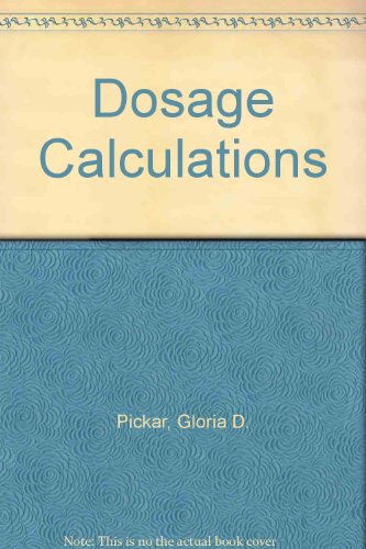 Imagen de archivo de Dosage Calculations a la venta por dsmbooks