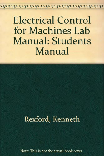 9780827327948: Electrical Control for Machines Lab Manual