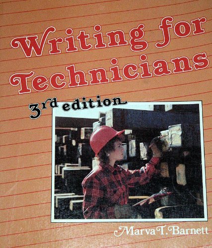 Beispielbild fr Writing for Technicians zum Verkauf von Wonder Book