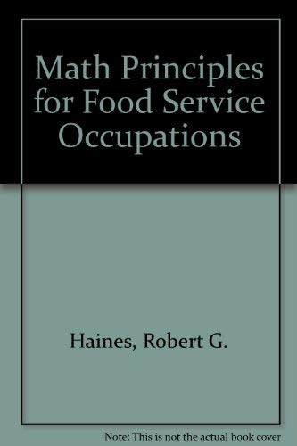 Beispielbild fr Math Principles for Food Service Occupations zum Verkauf von HPB-Red