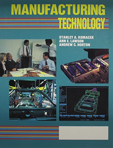 Imagen de archivo de Manufacturing Technology (Delmar Technology Series) a la venta por HPB-Red