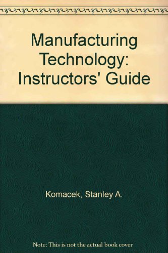 9780827334649: Manufacturing Technology (Delmar Technology Series)