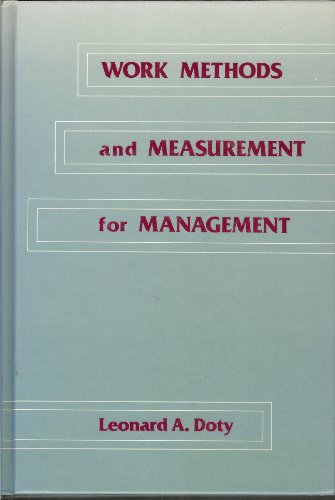 Stock image for Work methods and measurement for management for sale by BOOKWEST