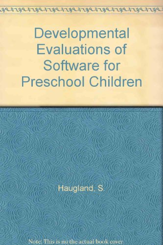 Imagen de archivo de Developmental Evaluations of Software for Young Children. a la venta por Alien Bindings