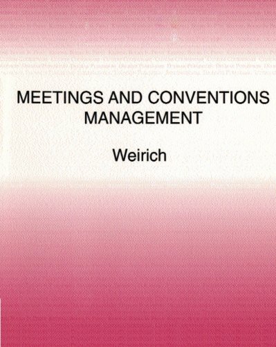 Beispielbild fr Meeting and Conventions Management zum Verkauf von Better World Books