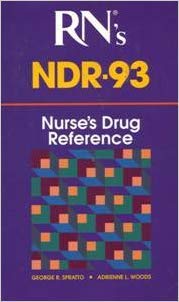 Beispielbild fr Rn's Ndr-93: Nurse's Drug Reference (DELMAR'S A-Z NDR) zum Verkauf von HPB-Red