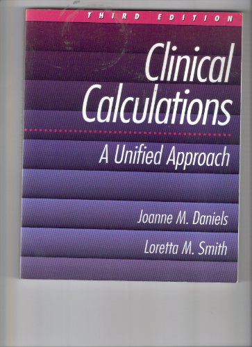 Beispielbild fr Clinical Calculations zum Verkauf von Better World Books