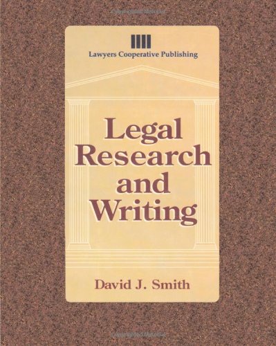 Imagen de archivo de Legal Research and Writing a la venta por Better World Books