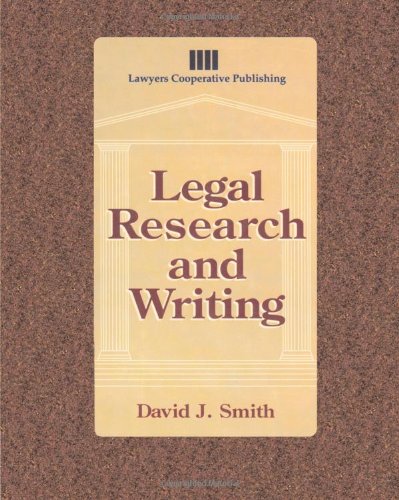 Stock image for Legal Research and Writing for sale by Better World Books