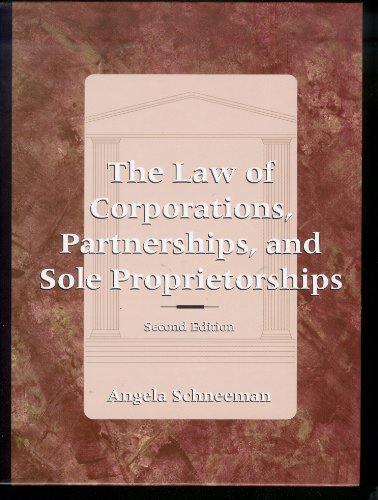 Stock image for The Law of Corporations, Partnerships, and Sole Proprietorships for sale by HPB-Red