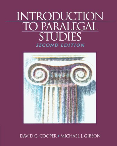 Imagen de archivo de Introduction To Paralegal Studies a la venta por SecondSale