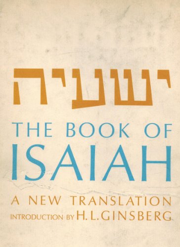 Beispielbild fr The Book of Isaiah: A New Translation (English and Hebrew Edition) zum Verkauf von Robinson Street Books, IOBA