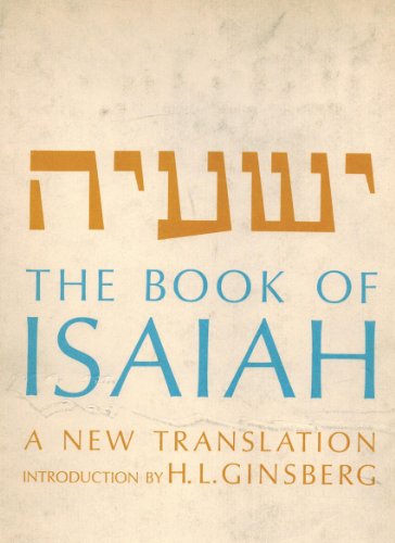 9780827600058: The Book of Isaiah: A New Translation