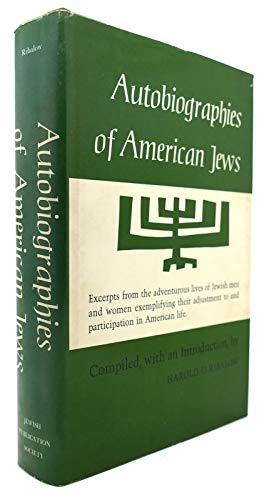 Beispielbild fr Autobiographies of American Jews zum Verkauf von Better World Books