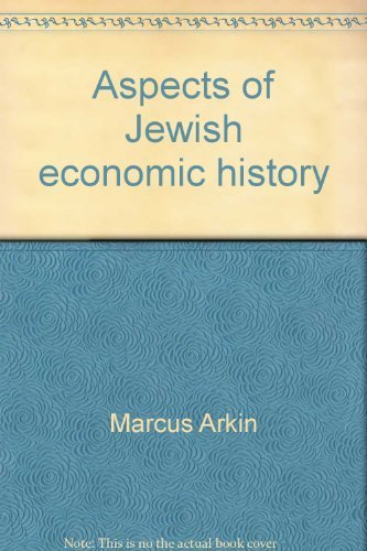 Beispielbild fr Aspects of Jewish economic history zum Verkauf von Front Cover Books