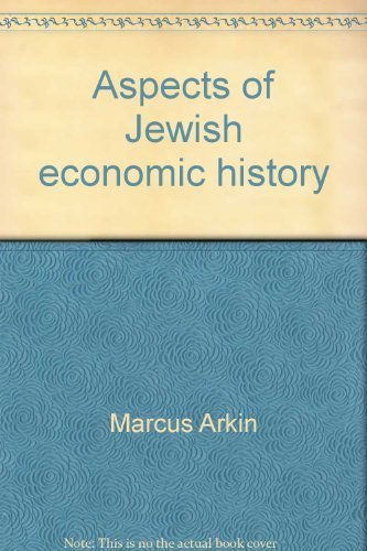 Stock image for Aspects of Jewish economic history for sale by Front Cover Books