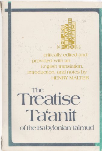 Stock image for Treatise Taanit of the Babylonian Talmud (English and Hebrew Edition) for sale by Bulk Book Warehouse