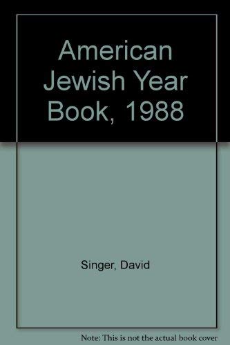 Stock image for American Jewish Year Book, 1988 for sale by Langdon eTraders