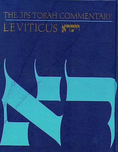 9780827603288: The JPS Torah Commentary: Leviticus: The Traditional Hebrew Text With the New JPS Translation