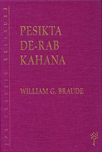 9780827606791: Pesikta De-Rab Kahana