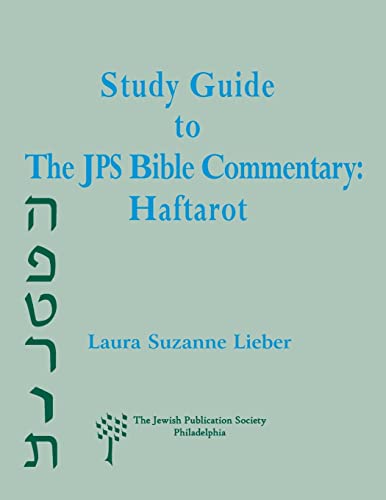 9780827607187: Study Guide to the JPS Bible Commentary: Haftarot