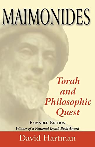 Stock image for Maimonides: Torah and Philosophic Quest [Paperback] Hartman, David and Pines, Shlomo for sale by BennettBooksLtd