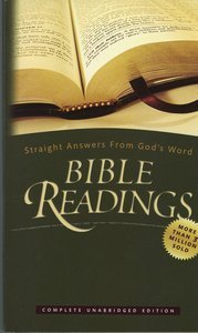 Beispielbild fr Bible Readings : Straight Answers from the Bible zum Verkauf von Better World Books
