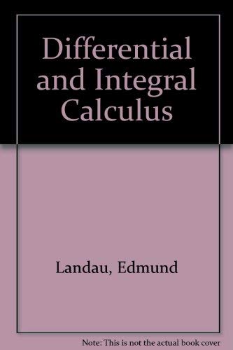 9780828400787: Differential and Integral Calculus