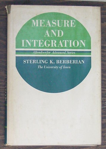 Imagen de archivo de Measure and Integration a la venta por Zubal-Books, Since 1961