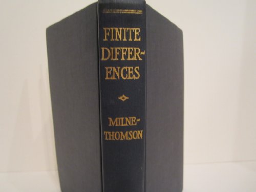 Beispielbild fr Calculus of Finite Differences zum Verkauf von ThriftBooks-Dallas