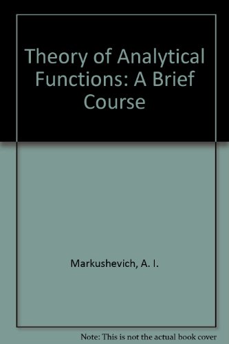 Stock image for The Theory of Analytic Functions: A Brief Course for sale by Zubal-Books, Since 1961