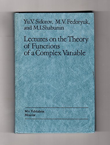 9780828533751: Lectures on the Theory of Functions of a Complex Variable
