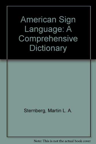 9780828801928: American Sign Language: A Comprehensive Dictionary