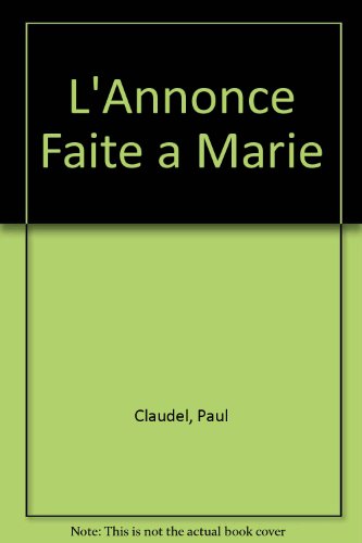 9780828836289: L'Annonce Faite a Marie