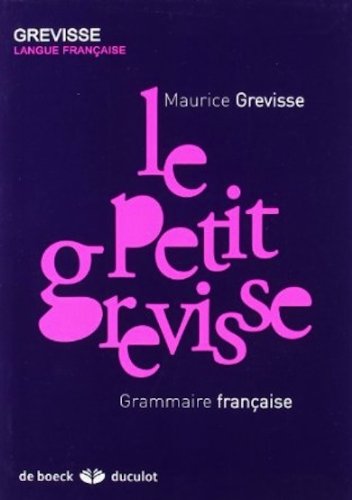 9780828874748: Le Petit Grevisse - Grammaire Francaise (French Edition)