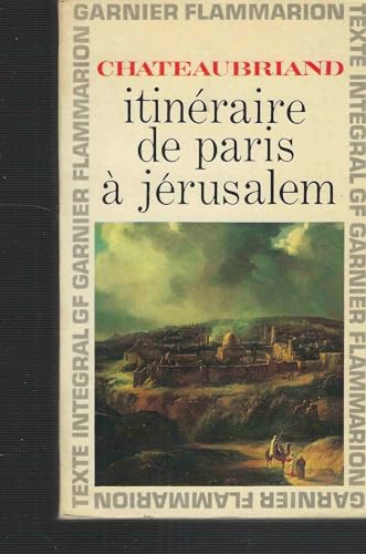 9780828890977: Itineraire de Paris a Jerusalem