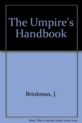 Beispielbild fr The Umpire's Handbook zum Verkauf von Wonder Book