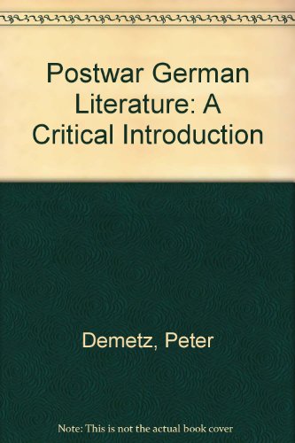 9780829001983: Postwar German Literature: A Critical Introduction
