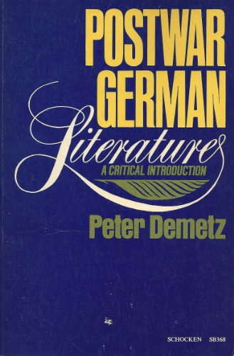 9780829018899: Postwar German Literature: A Critical Introduction