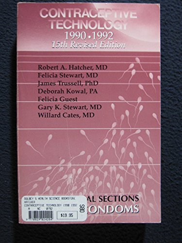 Imagen de archivo de Contraceptive Technology 1990-1992 a la venta por ThriftBooks-Dallas