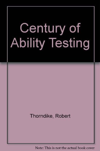 Beispielbild fr Century of Ability Testing zum Verkauf von HPB-Red