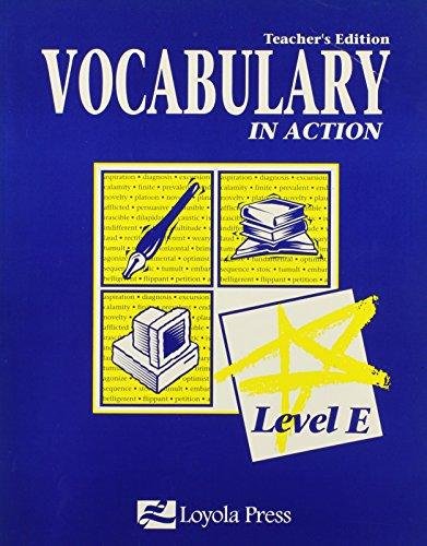 Beispielbild fr Vocabulary in Action: Level E zum Verkauf von BookHolders