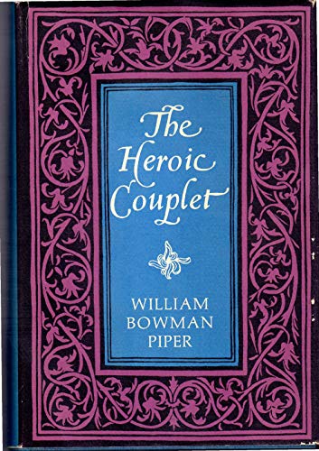 Stock image for The Heroic Couplet for sale by Sheafe Street Books