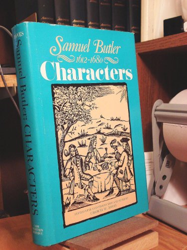 9780829501674: Samuel Butler, 1612-80: Characters