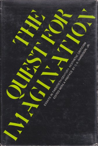 Imagen de archivo de The Quest for imagination;: Essays in twentieth century aesthetic criticism a la venta por Books From California