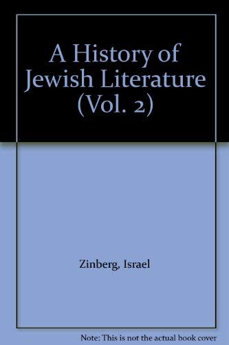 Stock image for A History of Jewish Literature for sale by Better World Books