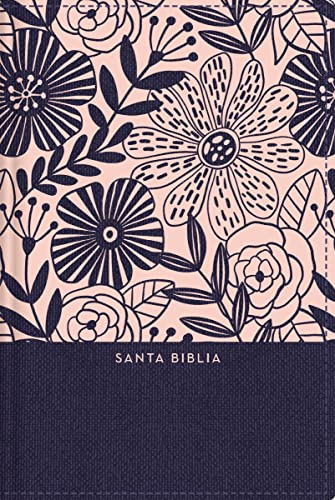 Beispielbild fr Rvr60 Santa Biblia, Letra Grande, Tamao Compacto, Tapa Dura/Tela, Azul Floral, Edicin Letra Roja Con ndice zum Verkauf von Blackwell's